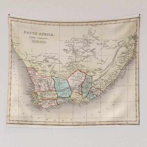 Item preview, Vintage Map of South Africa (1832) designed and sold by BravuraMedia.