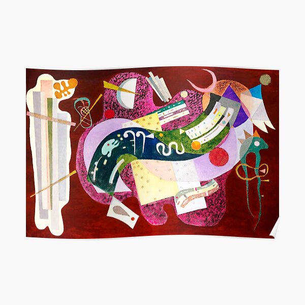 Rigide et courbé Wassily Kandinsky Poster