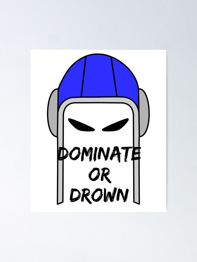 Poster Citation Cadeau Domination Ou Noyade Casquette Water Polo Par Watersolution Redbubble