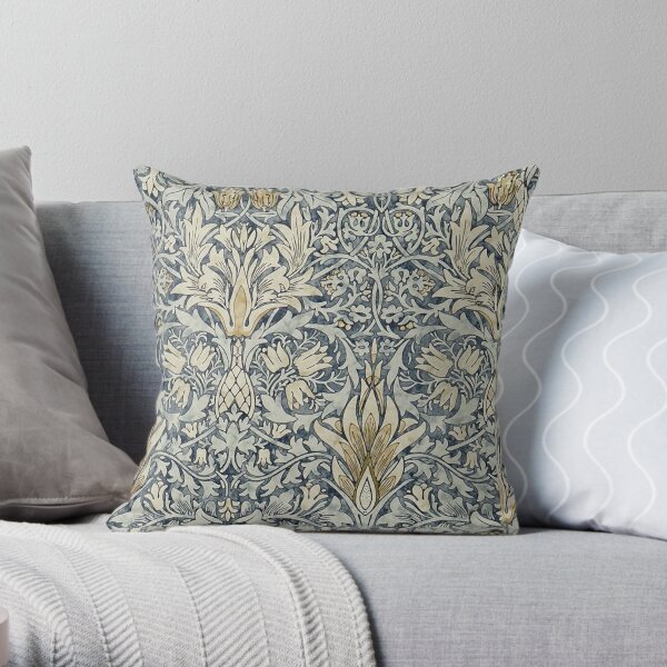 William Morris Snakeshead pattern Throw Pillow
