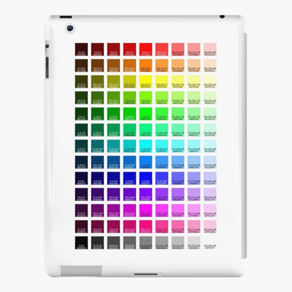 Redbubble RGB to CMYK Color Swatches iPad Snap Case