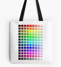 Bolsa de tela Muestras de color RGB a CMYK de Redbubble