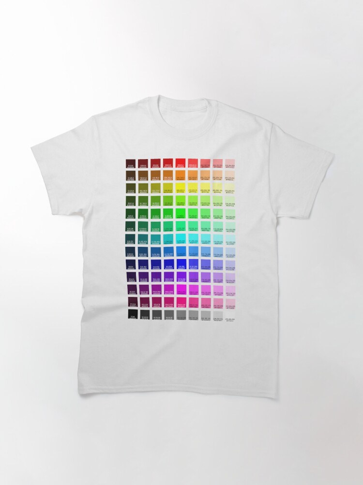 t shirt rgb