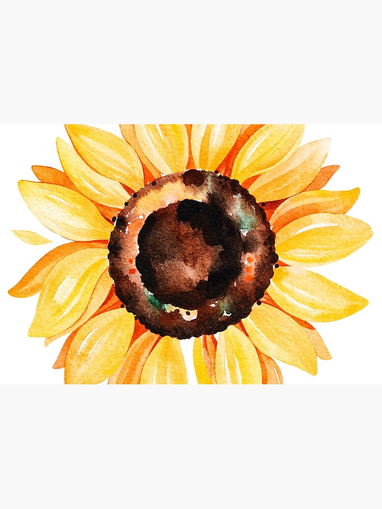 Watercolor sunflower by SouthPrints