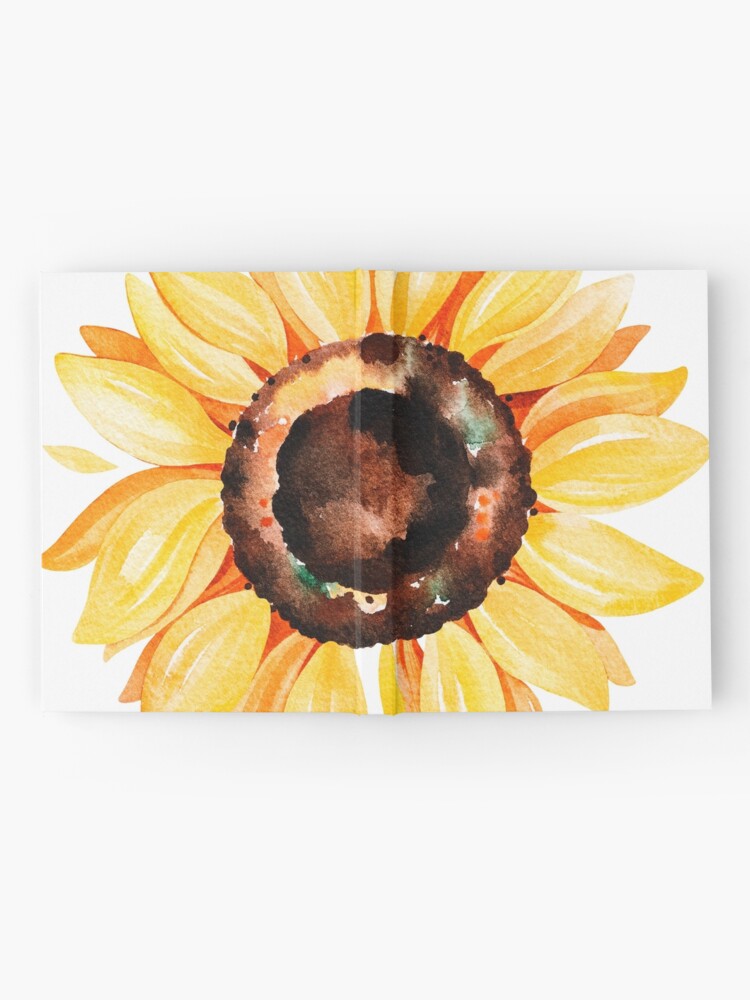 Alternate view of Watercolor sunflower Hardcover Journal