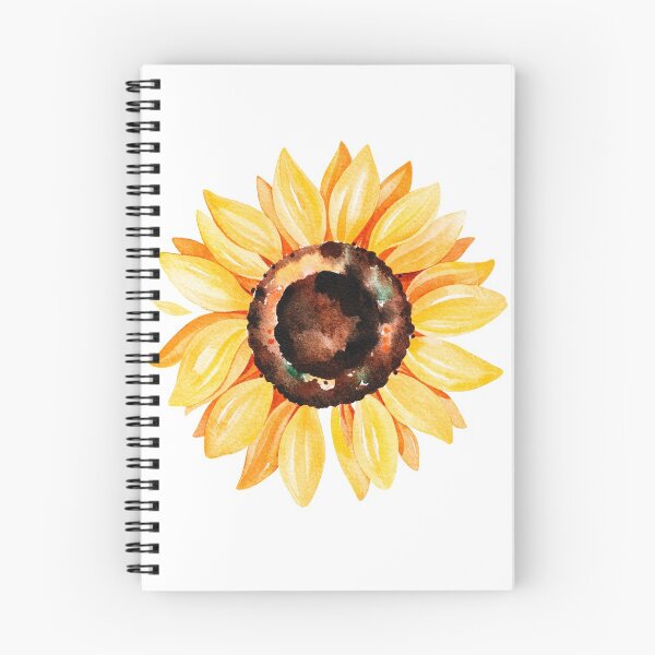 Item preview, Watercolor sunflower, hand painted yellow flower designed and sold by SouthPrints.