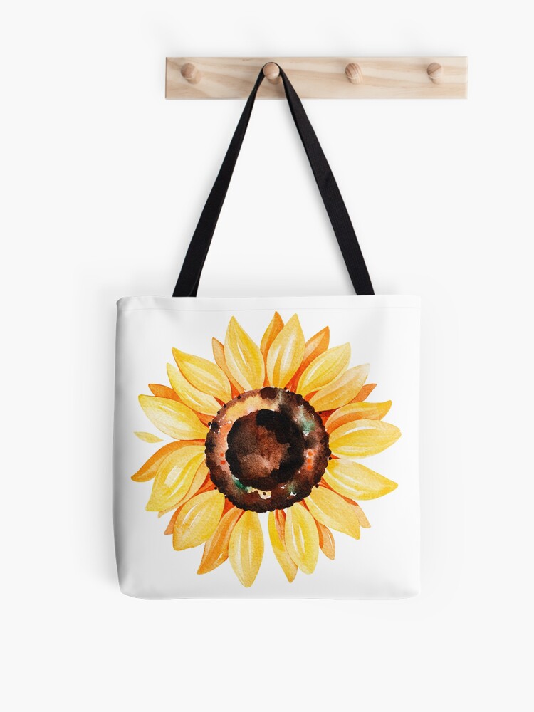 Sunflower Painting Hand Painted Designer Bags Gift for Her 