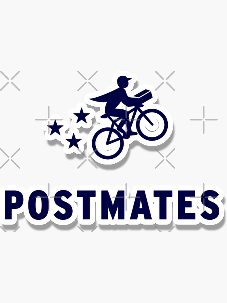 "Postmates Fleet Design Vinyl Sticker Style" Sticker for Sale by