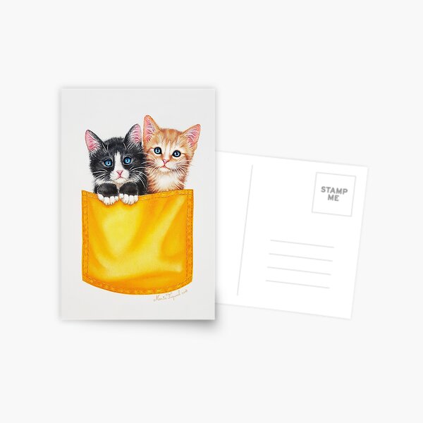 Meow by Maria Tiqwah Postcard