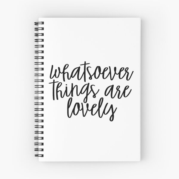 Item preview, WHATSOEVER THINGS ARE LOVELY (BLACK) designed and sold by christikdesigns.