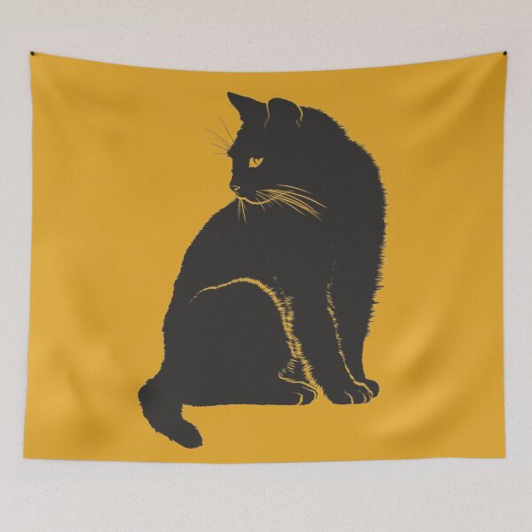 Item preview, Black cat pets-cool designed and sold by Aljawhara Design.