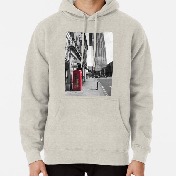 Red Telephone Box and Beetham Tower Pullover Hoodie
