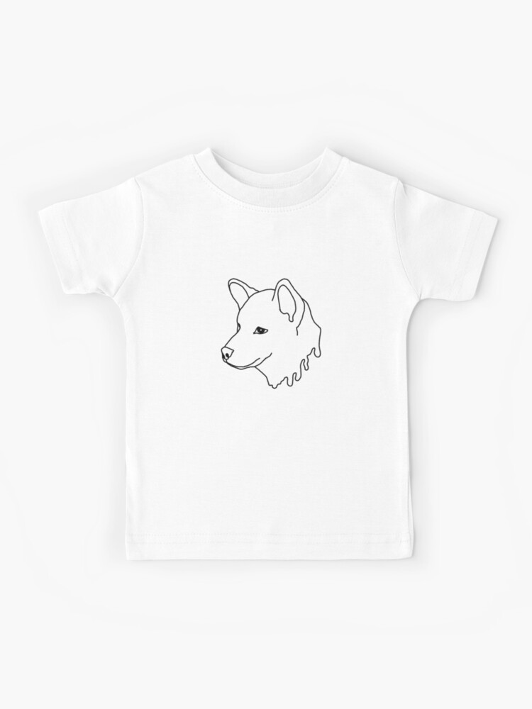 Kids Shiba T-Shirt dog, by nijess drawing\