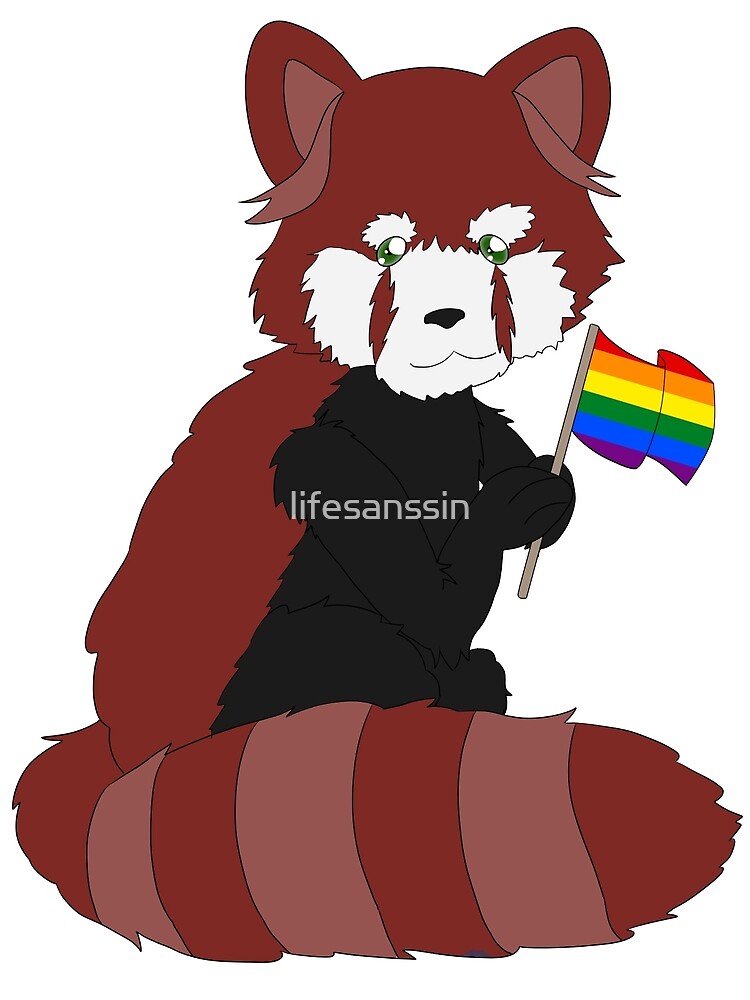 "Red Panda Gay Pride" Photographic Print for Sale by lifesanssin Redbubble
