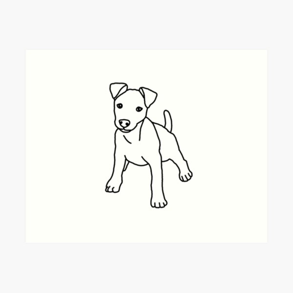 Artikel-Vorschau von Jack Russell Terrier, Hund, Zeichnung, designt und verkauft von nijess.