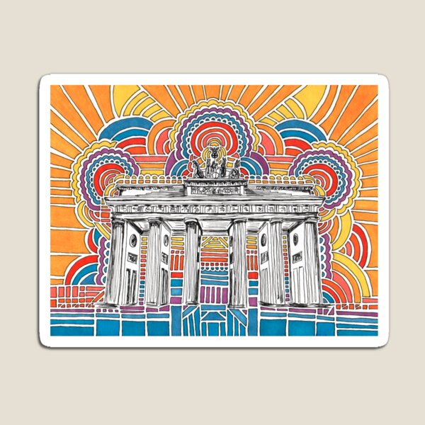 Brandenburger Tor Drawing Meditation Magnet