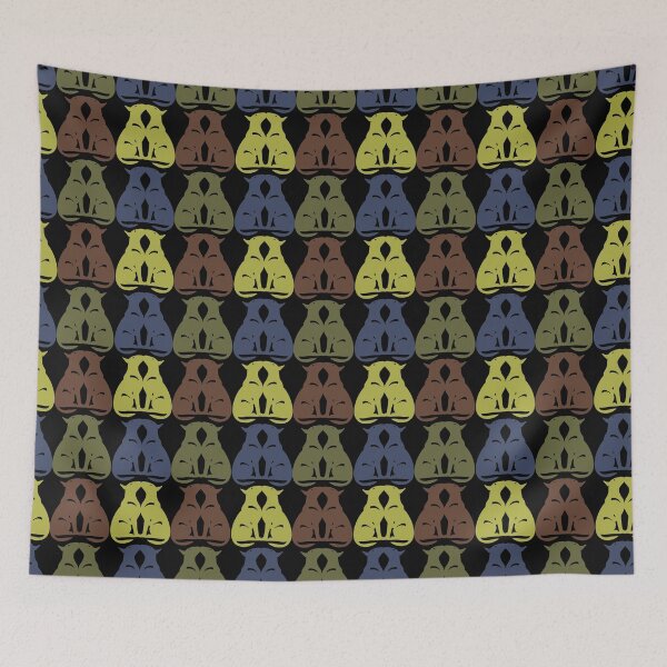 Item preview, All over Kissing Bull Terrier colorful! designed and sold by LeChienArtistiQ.