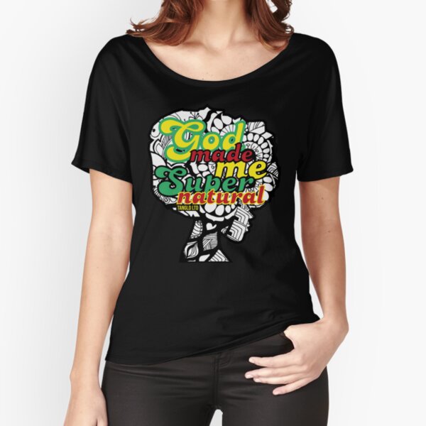God Made Me Super Natural Relaxed Fit T-Shirt