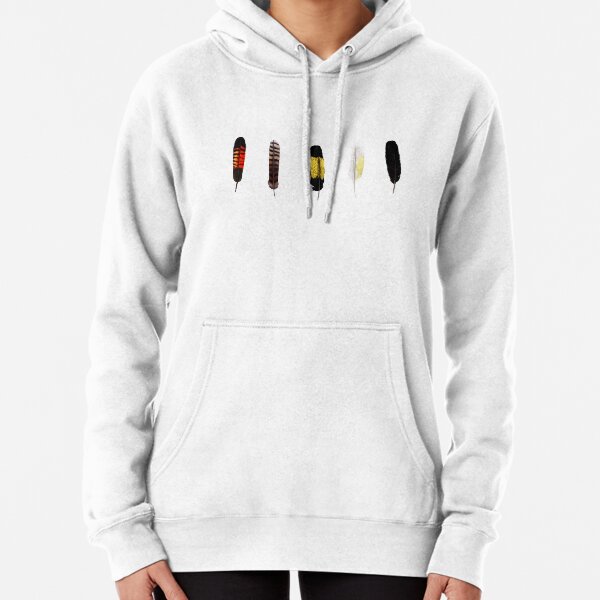 Australian Bird Feathers Pullover Hoodie