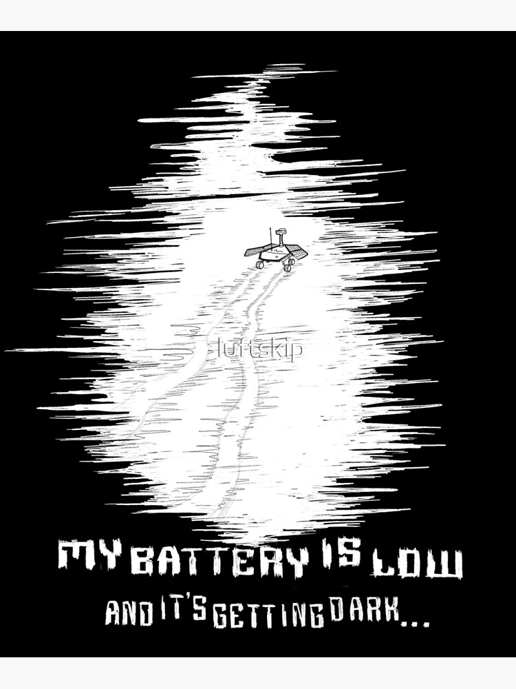 "Opportunity My battery is low and it's getting dark" Canvas Print for Sale by luftskip