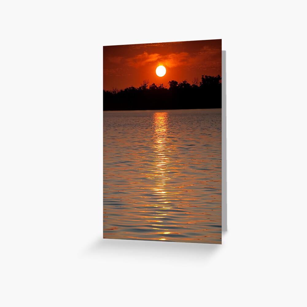 Golden Reflection Greeting Card