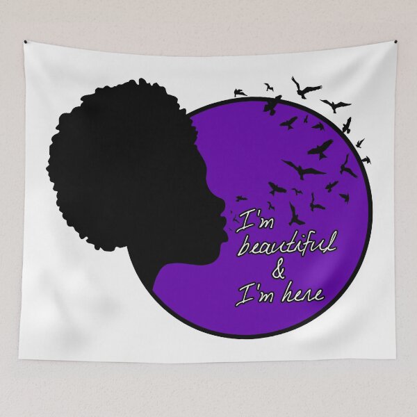 Item preview, The Color Purple. I'm beautiful and I'm here. African Heritage edition designed and sold by originalsusie.