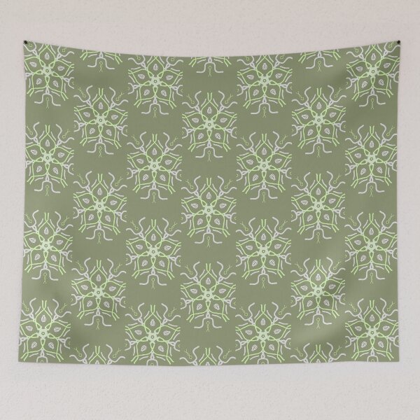 Item preview, Abstract Green Flower designed and sold by Valina Moon Creations.