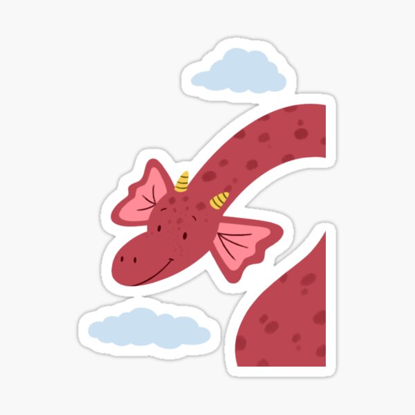 Dragon in the Clouds Sticker