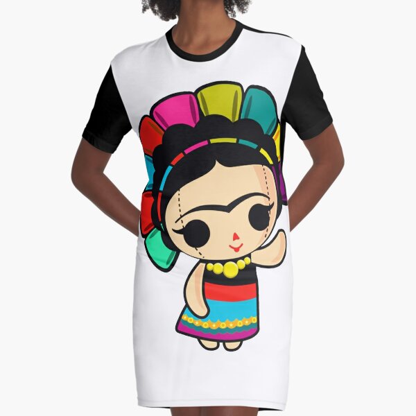 Mexican doll Graphic T-Shirt Dress