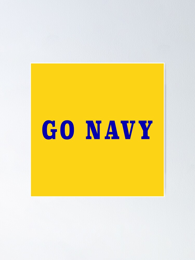Go Navy Beat Army Big Letter Stickers and Products by Navy Love Co Sticker  for Sale by NavyLoveCo