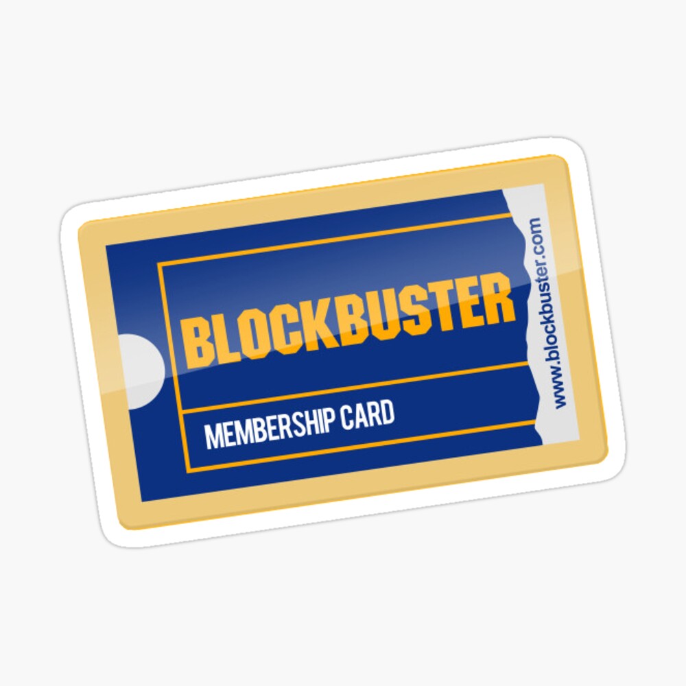 Blockbuster Membership Credit Card SMART Sticker Skin Wrap, Card Sticker  Decal