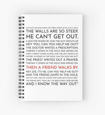 Cuaderno de espiral Guy cae en un agujero - Discurso de Leo McGarry