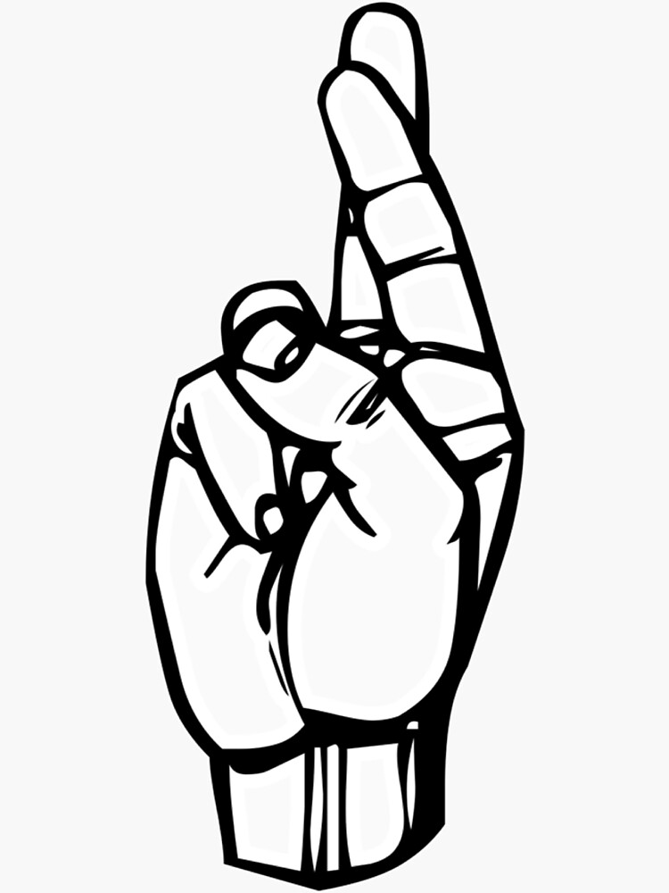 R - American Sign Language " Sticker for Sale by Kliethermes28