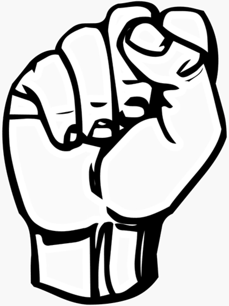 S - American Sign Language " Sticker for Sale by Kliethermes28