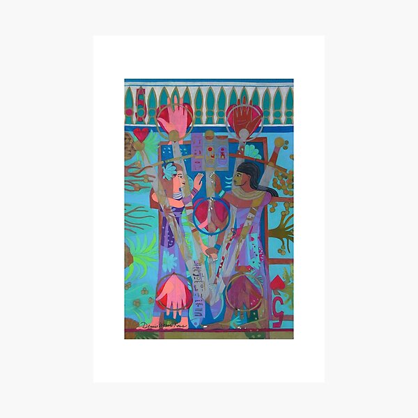Five of Ringing Hearts Giclee Print with Borders Photographic Print