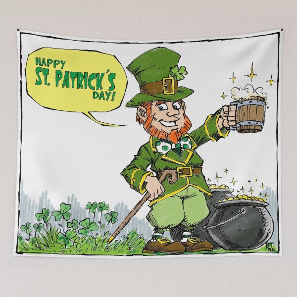 Item preview, saint patrick jovial designed and sold by blacktiger911.