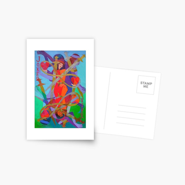 The Jokes on Our Hearts giclee with border Postcard
