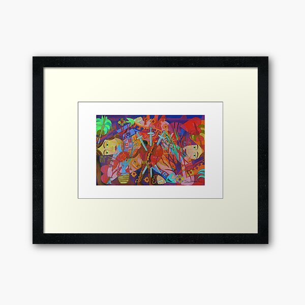 Queen of Heart Transplants Giclee with Borders Framed Art Print