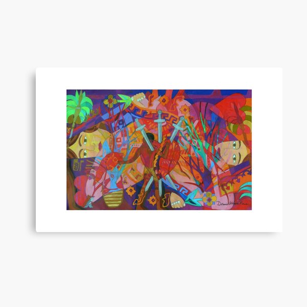 Queen of Heart Transplants Giclee with Borders Canvas Print
