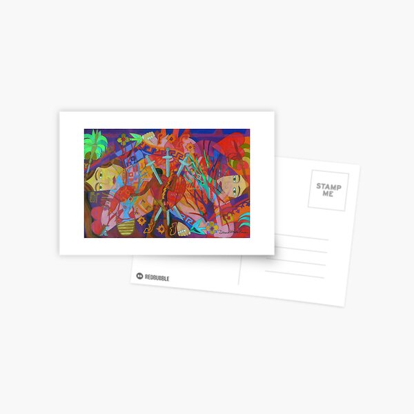Queen of Heart Transplants Giclee with Borders Postcard