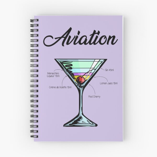Item preview, Aviation Cocktail Recipe designed and sold by HuckleberryArts.