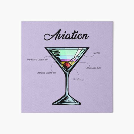 Artikel-Vorschau von Rezept für einen Flugcocktail, designt und verkauft von HuckleberryArts.