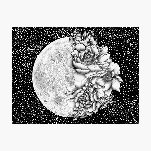 Item preview, Moon Abloom designed and sold by ECMazur Art.