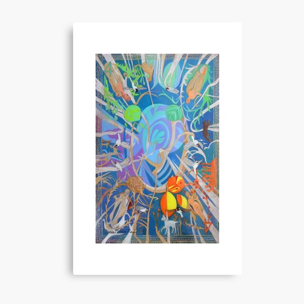 Four of Whirling Aspens Metal Print