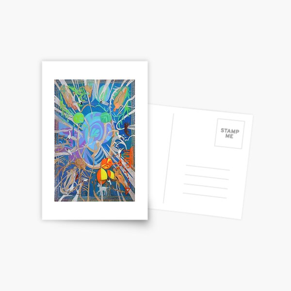 Four of Whirling Aspens Postcard