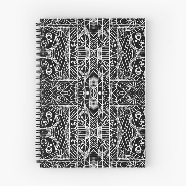 Item preview, Black and White Tribal Geometric Pattern Print designed and sold by DFLC Prints.