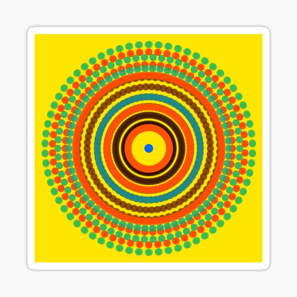 SUNSHINE SPIRALS Sticker