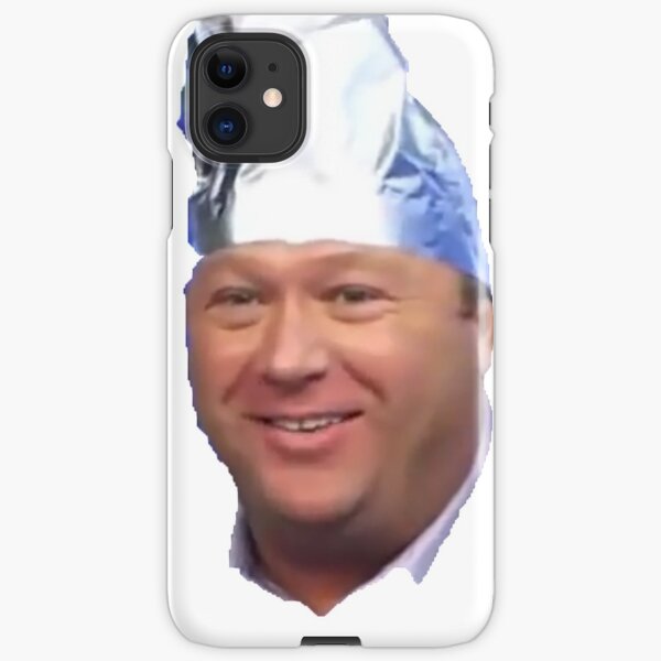 "Alex Jones Tin Foil Hat" iPhone Case & Cover by SmokeyText Redbubble