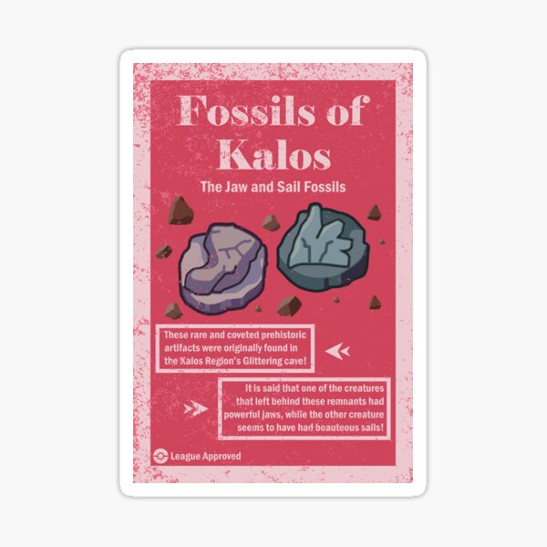 Fossilien von Kalos Poster Sticker
