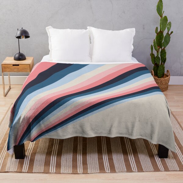 Artikelvorschau, Strahlen der Farbe Pink Blue Stripe Pattern Gradient entworfen und verkauft von wordznart.